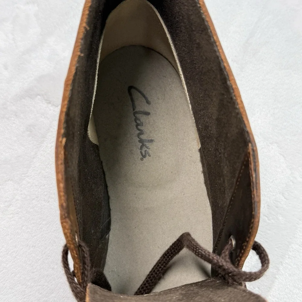 Clarks Desert Boots‎ Men's US 11 Brown Leather Chukka Crepe Sole